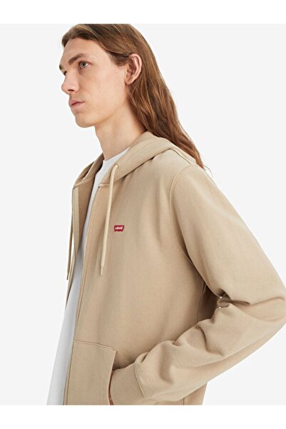 Levi's Levis Renksiz Erkek Kapüşon Normal Düz  Önden fermuarlı Sweatshirt A7770-0002