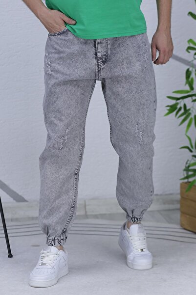 WAFRA Erkek Paçası Lastikli Tırnaklı Boyfiren Kot Pnt. 646