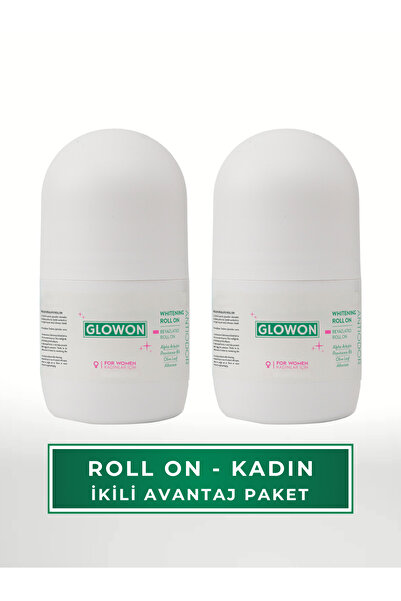GLOWON Gün Boyu Etkili Pudrasız Kadın Roll On 2'li Avantalı Set