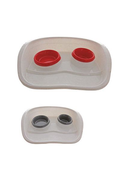 Pawise Melamine Cat and Dog Food Water Bowl Set of 2