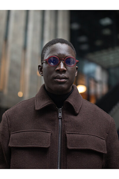 Angel Eyes Red Frame Blue Light Protection Oval Glasses Ae9909c7bbx