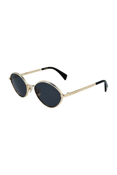 Lanvin Unisex Lnv 116s 710 57 - Oval Gold Metal Sunglasses