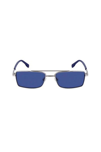 Karl Lagerfeld Unisex Kl348s 040 56 RectanGular Silver Metal SunGlasses