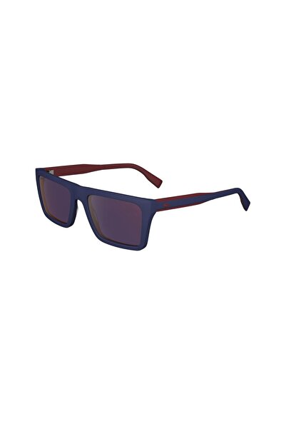 Lacoste L 6009S 424 56 Unisex Dikdörtgen Mavi Kemik Güneş Gözlüğü