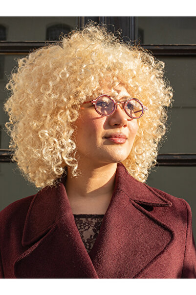 Angel Eyes Red Frame Blue Light Protection Oval Glasses Ae9909c7bbx