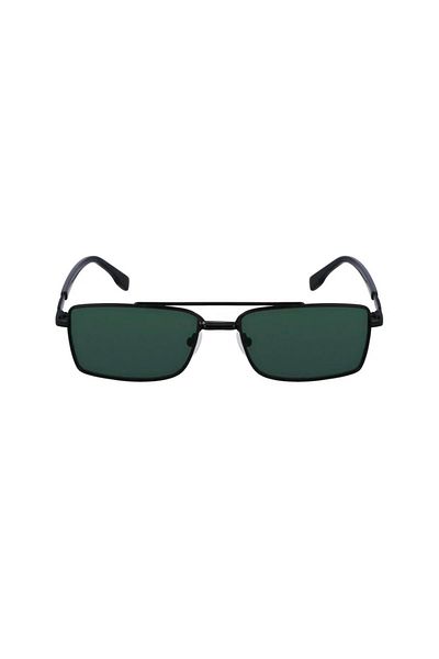 Karl Lagerfeld Unisex Kl348s 002 56 Black Metal RectanGular SunGlasses