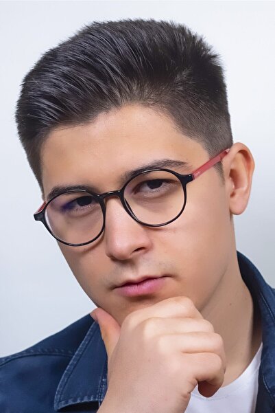 Focus On نظارات طوكيو باللون الأحمر والأسود والأزرق الفاتح