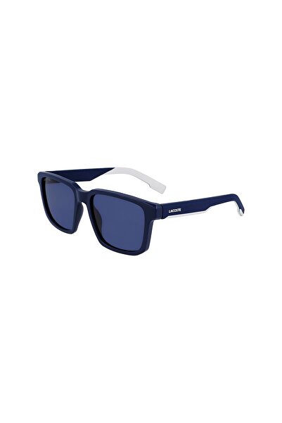 Lacoste L 999S 401 55 Unisex Dikdörtgen Mavi Kemik Güneş Gözlüğü