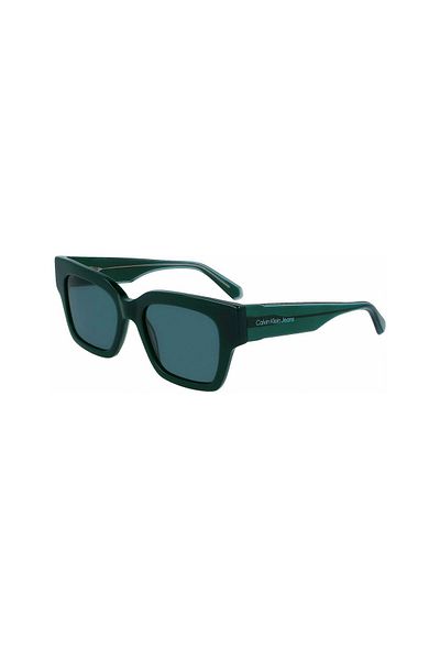 Calvin Klein Jeans Ckj 23601S 301 52 Women's Geometric Green Bone Sunglasses