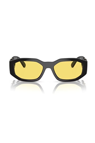 Versace Ve 4361 Gb 185 53 Unisex Geometric Black Bone Sunglasses
