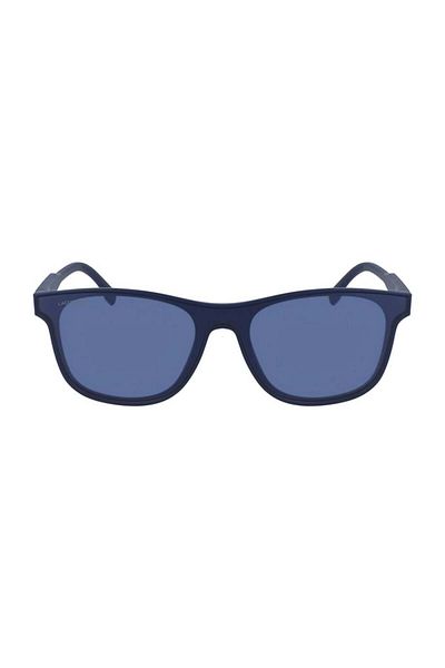 Lacoste L 907s 424 52 نظارة شمسية مستطيلة باللون الأزرق للجنسين
