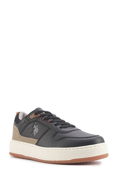 U.S. Polo Assn. ALEXANDER 4PR Μαύρο ανδρικό αθλητικό παπούτσια