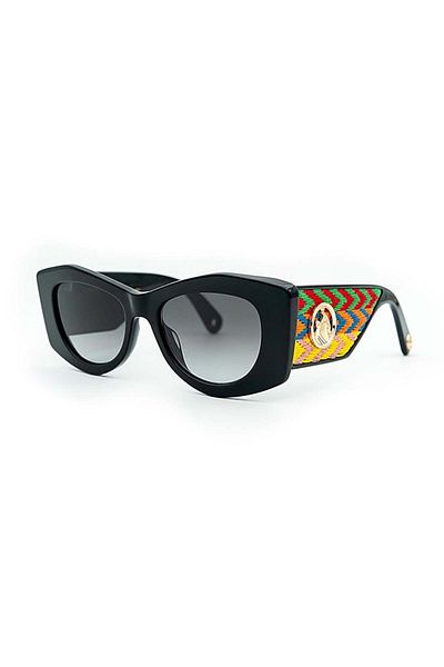 Lanvin Lnv 638s 001 52 - Women's Black Cat Eye SunGlasses