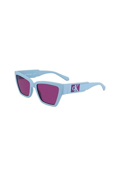 Calvin Klein Jeans Ckj 23624S 450 54 Women Cat Eye Blue Bone Sunglasses