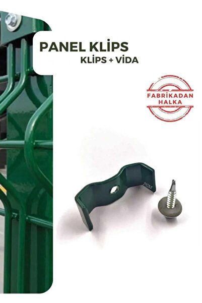 ÖR-AS TEL ÖRGÜ & PANEL ÇİT SİSTEMLERİ Klips Bağlantı Aparatı 100 Adet (VİDA D...