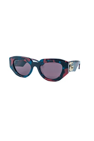 Gucci GG 1421S 003 51 Kadın Kırmızı Kemik Güneş Gözlüğü