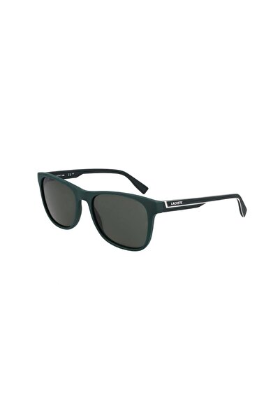 Lacoste L 6031S 301 56 Unisex Oval Green Bone Sunglasses