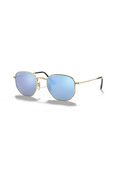 Ray-Ban Rb 3548N 00190 51 Unisex Gold Metal Geometric Sunglasses