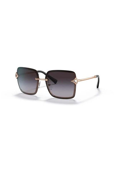 Bvlgari Bv 6167b 20148g 59 نظارات شمسية مربعة معدنية للنساء