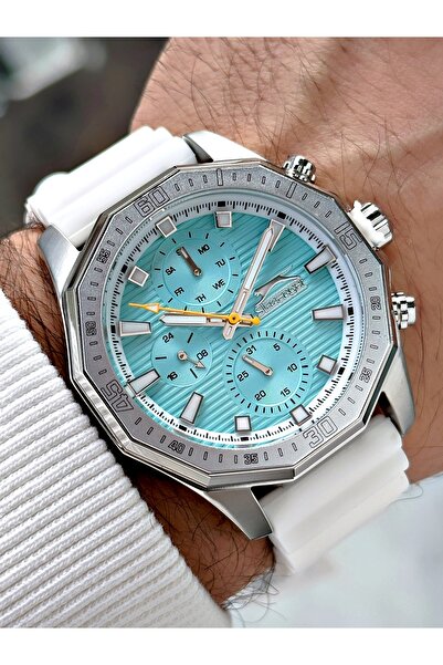 Slazenger Fonksiyonlu 5 Atm Su Geçirmez Silikon Kordon Erkek Kol Saati 2385