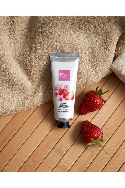 Thera Style Cherry Blossom and Strawberry Hand Cream 5 Pieces |   Cherry Blossom & Strawberry Hand Cream 30 ml