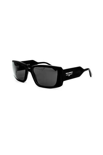 Karl Lagerfeld Unisex Black RectanGular Bone SunGlasses - Kl 6106s 002 64