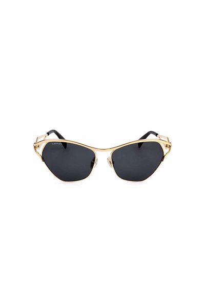 Lanvin Lnv 114s 710 58 - Women's Geometric Gold Metal Sunglasses