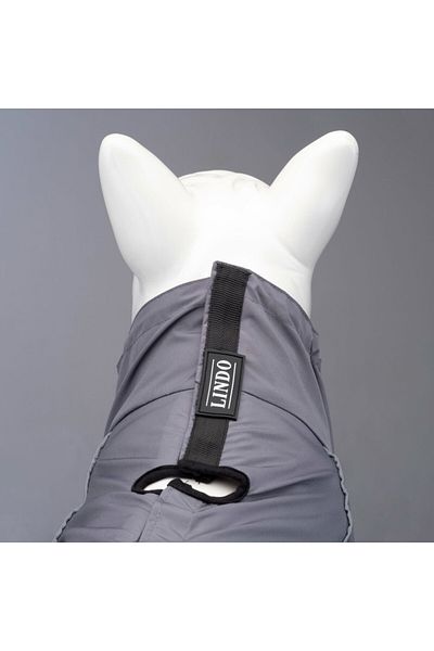 Lindodogs Quattro Void Small and Medium Breed Dog Raincoat with Fleece Inside