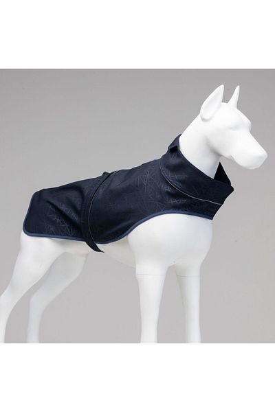 Lindodogs Softshell Magnetic Navy Dog Raincoat (small, Medium and Large Breed)