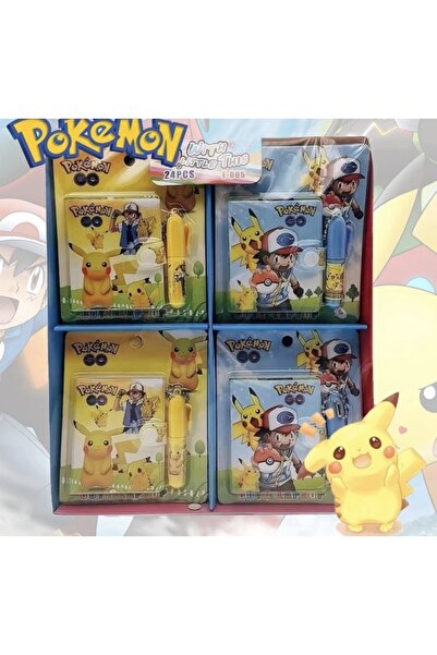 Happy Toys Mini Boy Pikachu Defter Kalem Seti Okul Seti Okul Hediyesi Pokemon