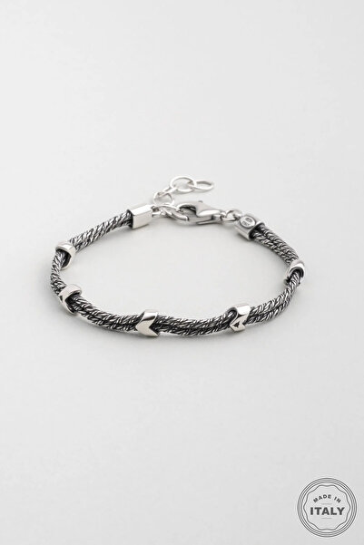 So CHIC... İtalyan 18 Cm Gümüş Erkek Zincir Bileklik