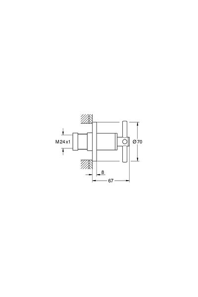 Grohe Atrio Built-in Stop Valve19069003