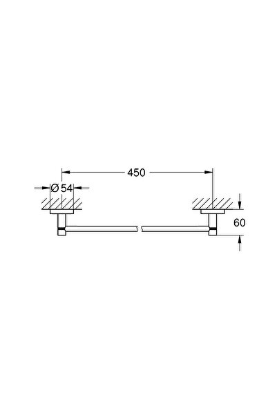 Grohe Essentials Cool Sunrise Towel Holder - 40688gl1