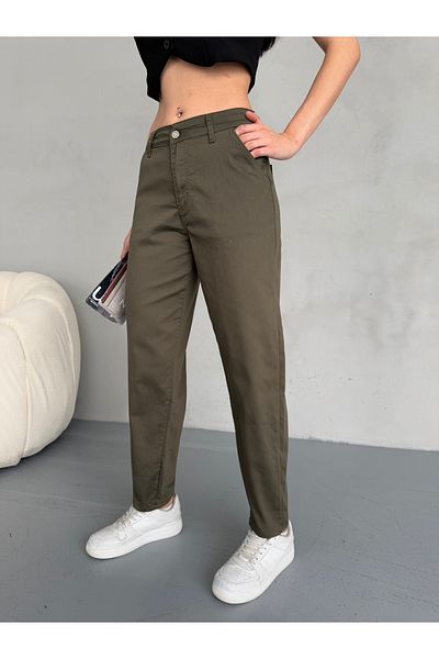 alanora High Waist Lycra Flexible Mom Pants