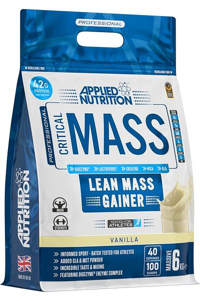 applied nutrition Critical Mass Lean Mass Gainz, Vanilla, 6 Kg