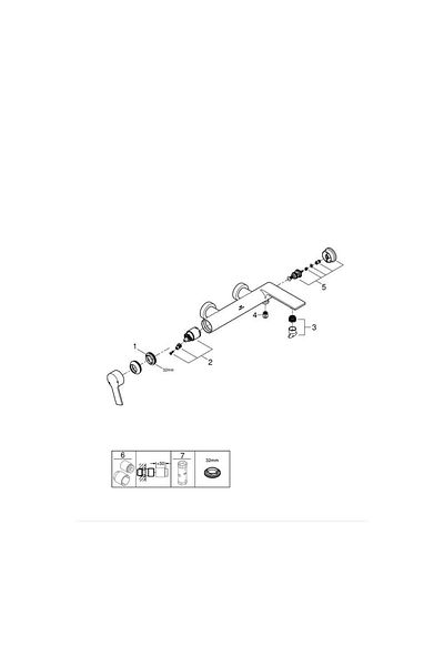 Grohe Allure Single Controlled Bathroom Faucet 1/2" -32826001