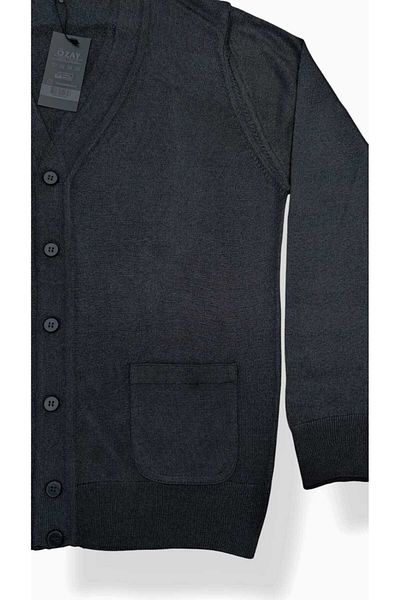 Özay Baba Wool Cardigan με τσέπες, απλό, κανονικό και μεγάλο μέγεθος Πρωτότυπο προϊόν κορυφαίας ποιότητας