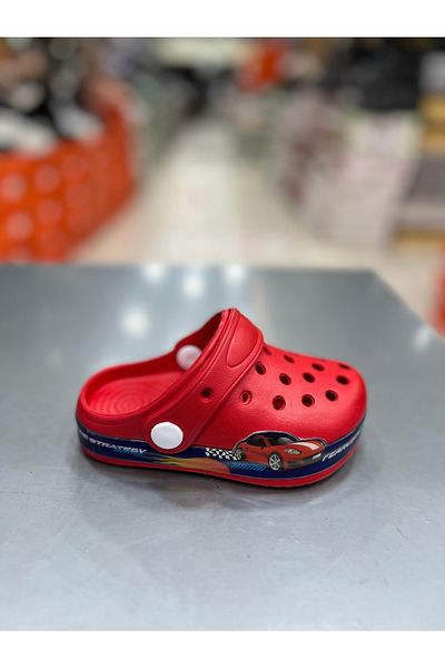 Akınal Bella Boy's Figured Closed Front Slippers