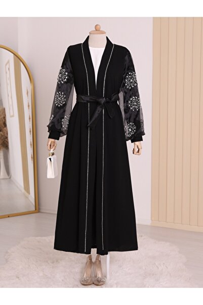 Modamorfo Hijab Abaya με λεπτομέρεια από Pearl Stone στα μπράτσα