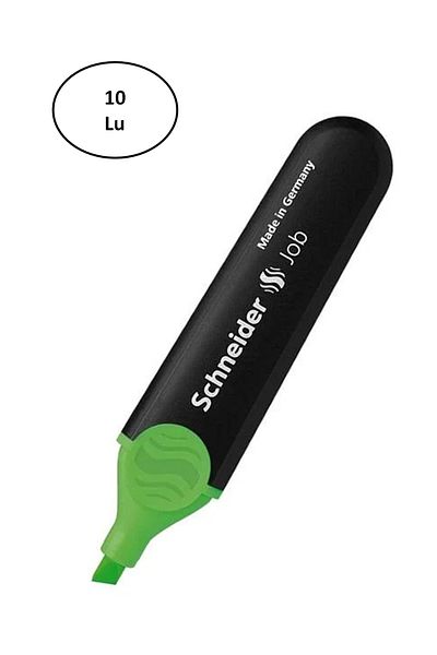 Schneider Electric Schneider Scf101 Job 150 1-4,5 mm Green Highlighter 10 Pcs