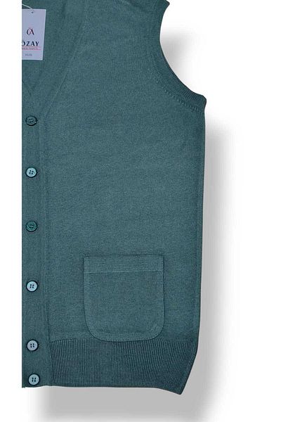 Özay Daddy Wool Vest with Pocket, Straight,Normal and Large Size Licra Original Top Quality Product
