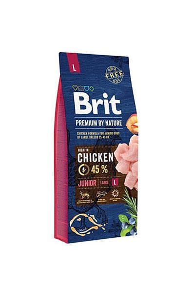 Brit Brit Premium by Nature Junior Large Breed Dry Dog Food - 15 kg