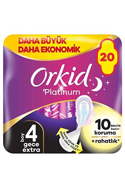 Orkid Platinum Gece Ekstra (boy 4) 20 Adet Hijyenik Ped