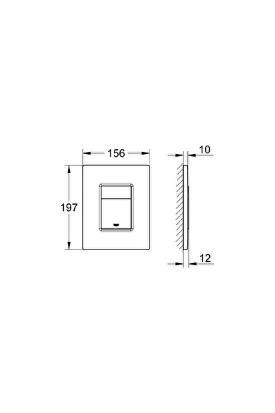 Grohe Skate Cosmopolitan Gömme Rezervuar Kumanda Paneli - 38732000