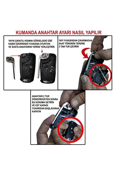 EBG İSTANBUL Opel Insignia Astra J - Container de comandă cu 3 butoane cu șuruburi (este logo-ul) calitate 1