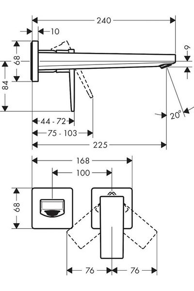 Hansgrohe Hg Metropol ®   Single Arm Built-In Sink Faucet