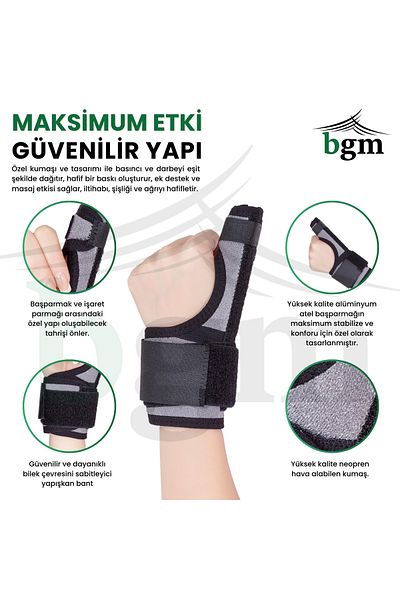 bgm جبيرة دعم جبيرة الإبهام، جبيرة كشف Dequervain عالية الجودة