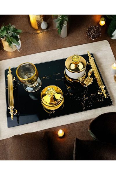 CyzHome Heartfelt Engagement Coffee Tray