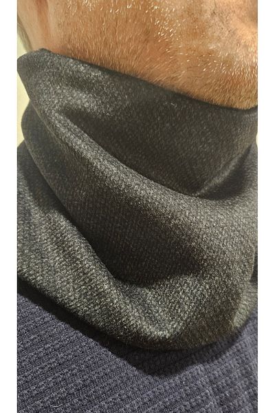 Leylace New Sports Model, Leylace Winter Wool Cashmere Anthracite Men's Neck Collar-28