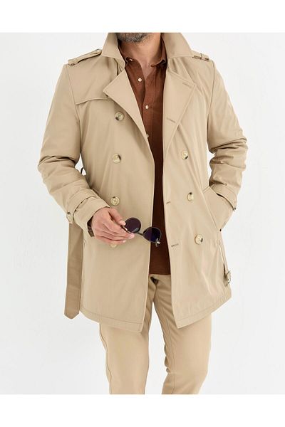 Brango Camel Trench Coat